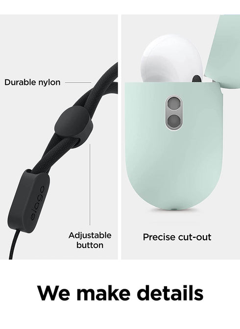 elago AirPods PRO 2 Case Liquid Hybrid Hang with Lanyard