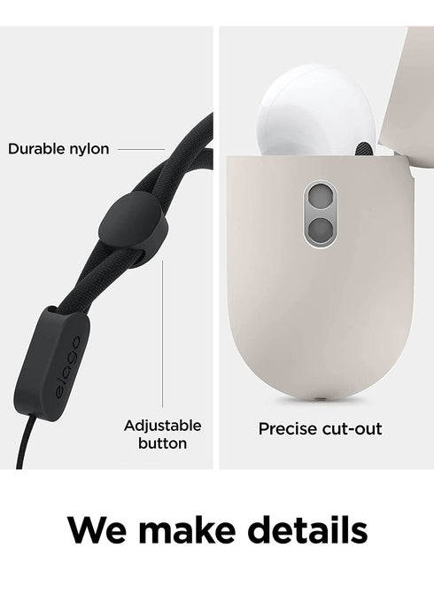 elago AirPods PRO 2 Case Liquid Hybrid Hang with Lanyard