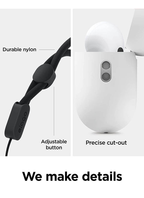 elago AirPods PRO 2 Case Liquid Hybrid Hang with Lanyard