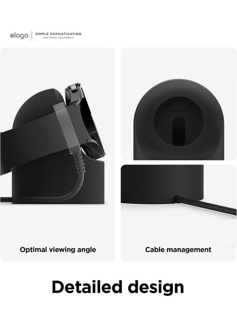 elago Samsung Galaxy Watch 8 / 8 Classic / 7 Ultra / 7 / 6 / 6 Classic / 5 / 5 Pro (40/43/44/45/47mm) Charger GW2 Stand