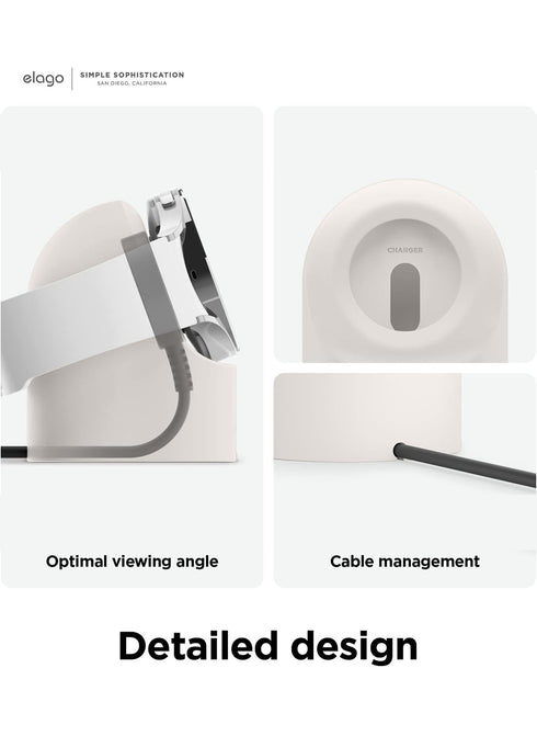 elago Samsung Galaxy Watch 8 / 8 Classic / 7 Ultra / 7 / 6 / 6 Classic / 5 / 5 Pro (40/43/44/45/47mm) Charger GW2 Stand