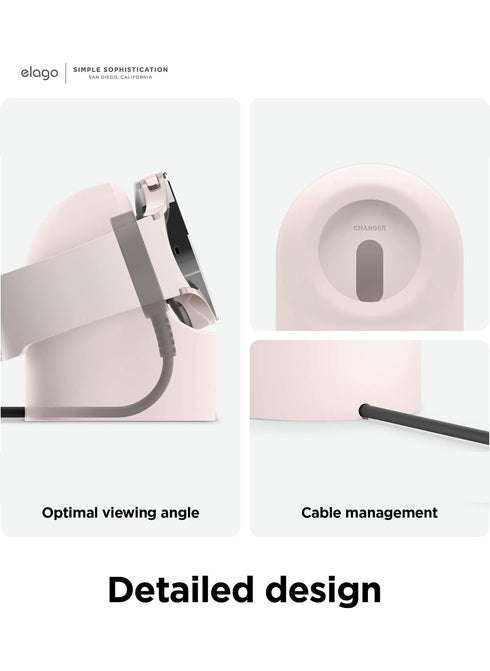 elago Samsung Galaxy Watch 8 / 8 Classic / 7 Ultra / 7 / 6 / 6 Classic / 5 / 5 Pro (40/43/44/45/47mm) Charger GW2 Stand