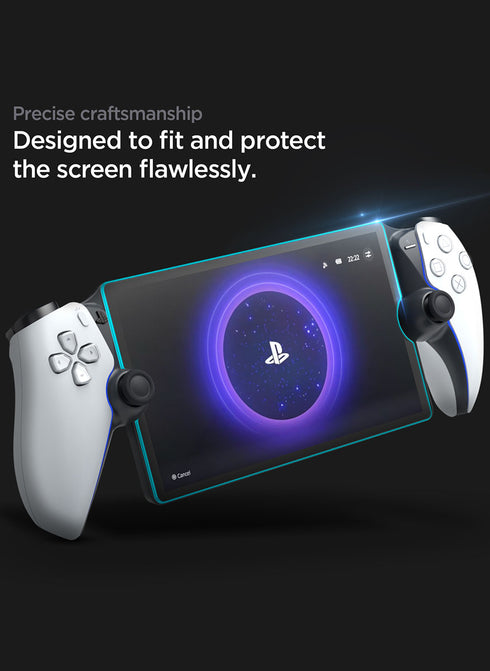 Spigen PlayStation Portal Remote Player Tempered Glass Screen Protector GLAStR EZ FIT