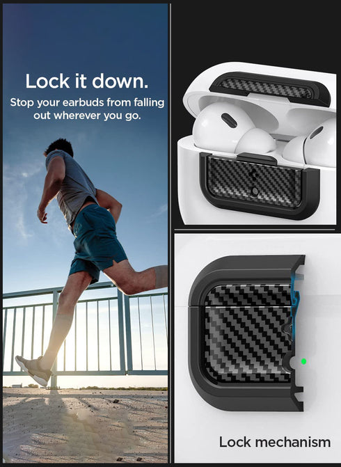 Spigen AirPods PRO 2 / AirPods Pro Case Lock Fit M with Lanyard