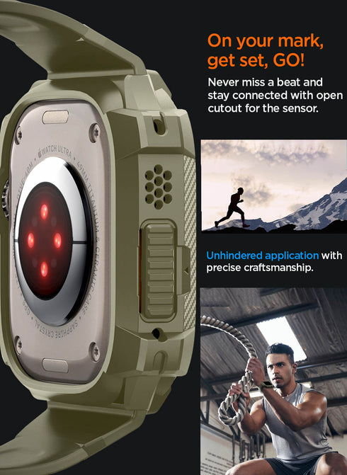 Spigen Apple Watch ULTRA (49mm) Band with Case Rugged Armor PRO