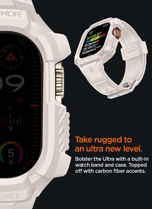 Spigen Apple Watch ULTRA (49mm) Band with Case Rugged Armor PRO