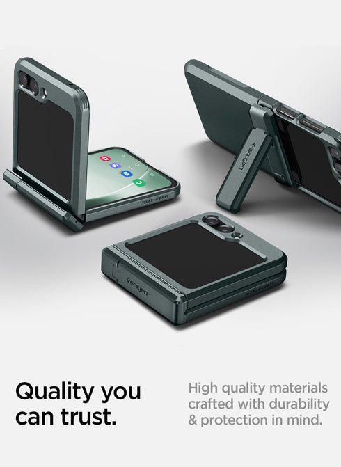 Spigen Samsung Galaxy Z Flip 5 Case Tough Armor PRO P with Kickstand