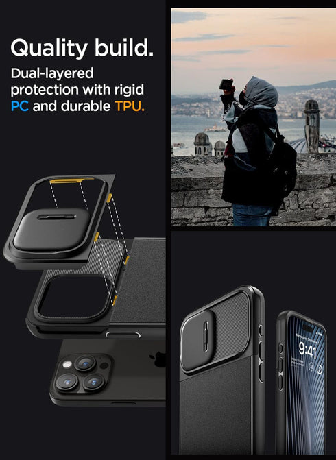 Spigen iPhone 15 PRO Case Optik Armor