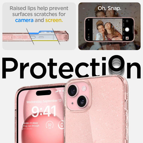Spigen iPhone 15 Plus Case Liquid Crystal GLITTER