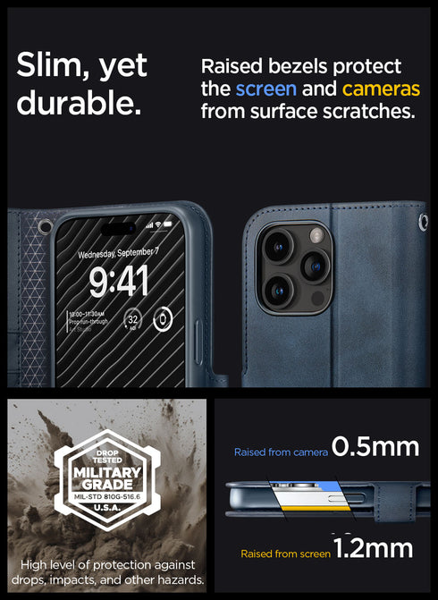 Spigen iPhone 15 Pro MAX Case Wallet S PRO