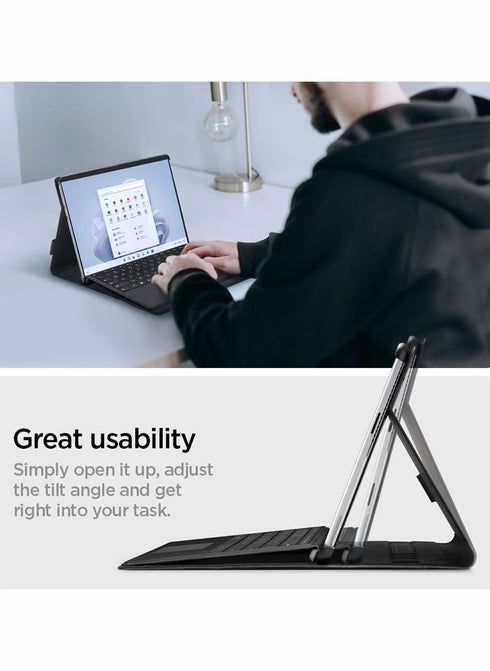 Spigen Microsoft Surface PRO 11/10/9/8 (2024/2022/2021) Case Stand Folio