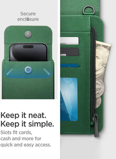 Spigen Crossbody Travel Wallet Bag Valentinus with Card Holder