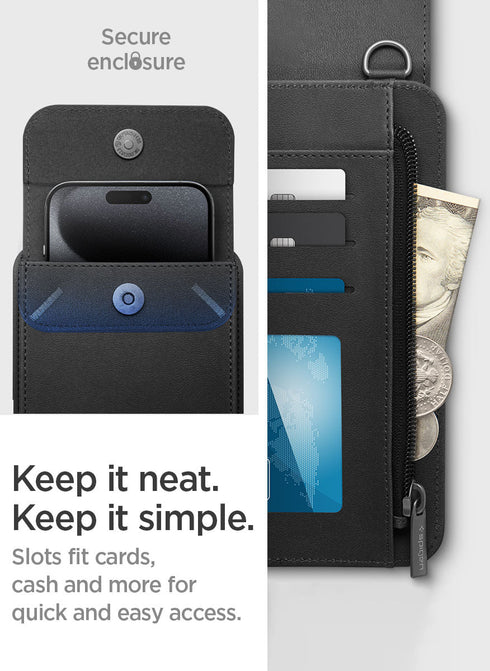 Spigen Crossbody Travel Wallet Bag Valentinus with Card Holder