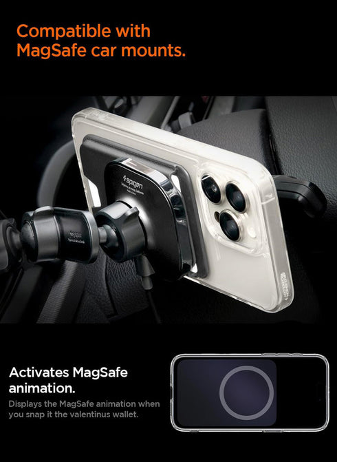 Spigen Dual-Side Magnetic Wallet 3 Cards Holder Valentinus (MagFit Plus)