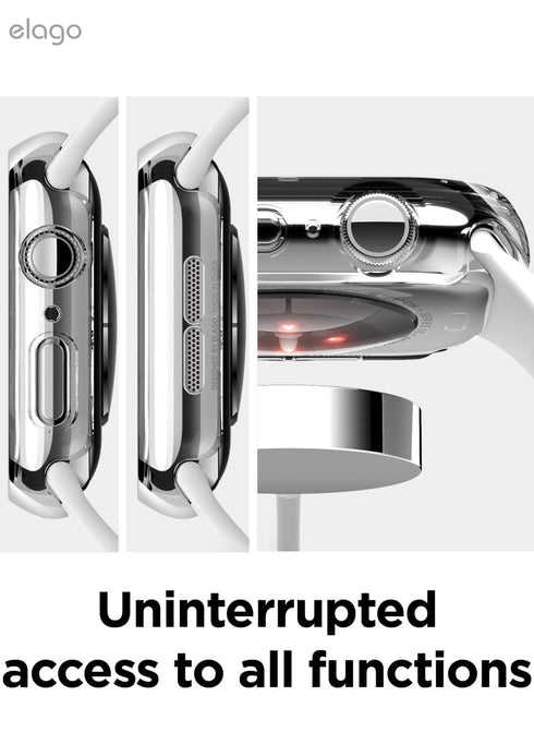 elago Apple Watch Series 10/9/8/7 (42mm) Case Clear Shield