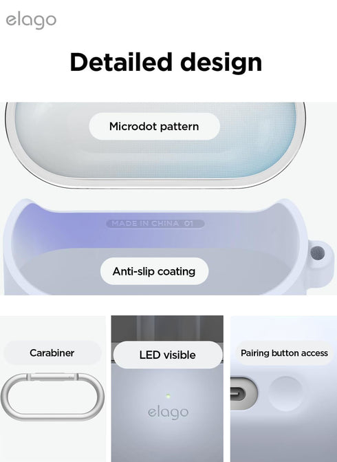 elago Samsung Galaxy Buds 3 / 3 PRO Case Duo Hang with Carabiner