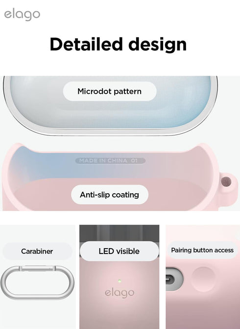 elago Samsung Galaxy Buds 3 / 3 PRO Case Duo Hang with Carabiner