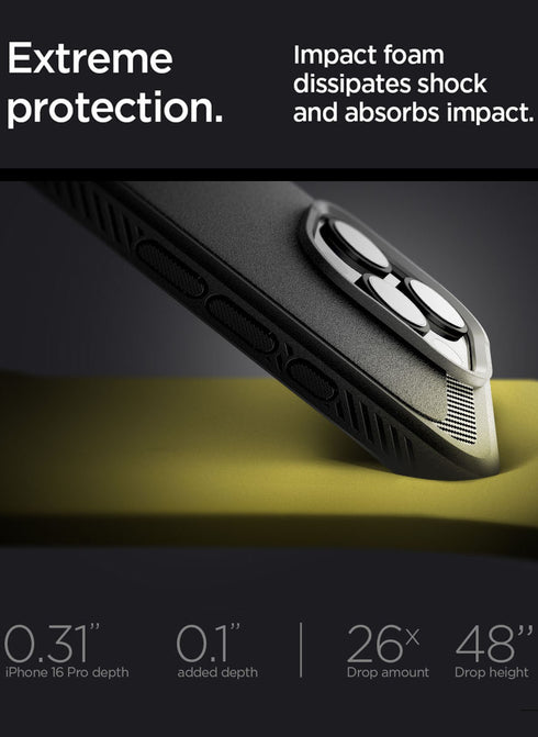 Spigen iPhone 16 PRO Case Rugged Armor MagFit