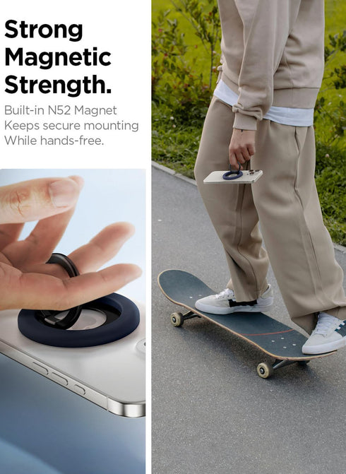 Spigen Silicone Magnetic Ring Holder Nano Pop MagFit with Kickstand