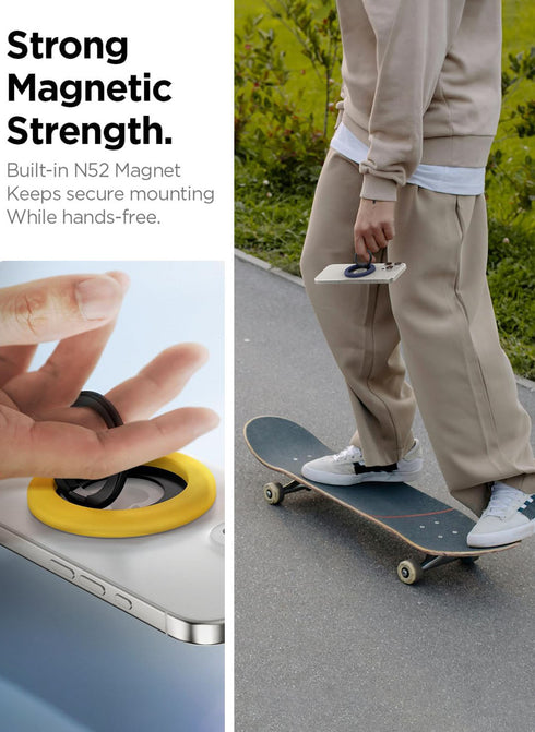 Spigen Silicone Magnetic Ring Holder Nano Pop MagFit with Kickstand