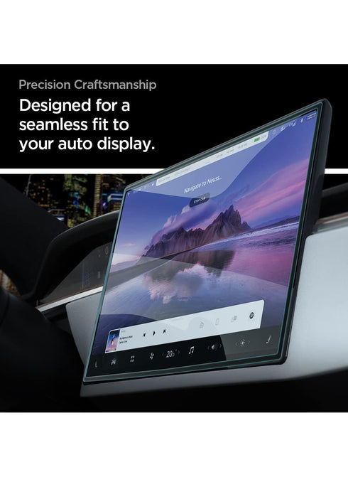 Spigen Tesla Model S / X (2025/2021) Tempered Glass Screen Protector GLAStR EZ Fit