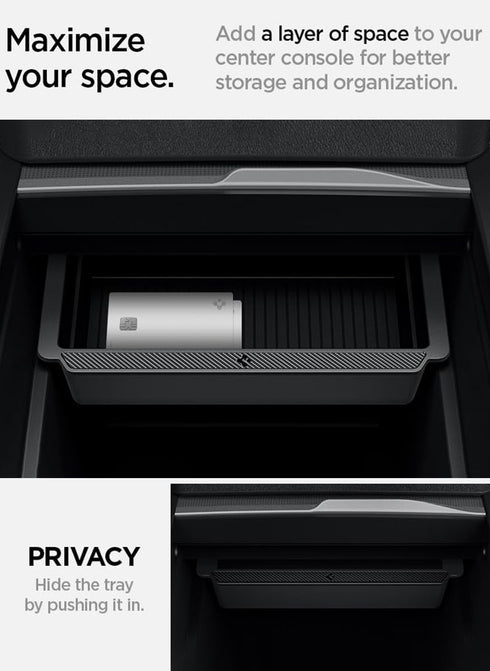 Spigen Tesla Model 3 Highland (2024) / Tesla Model Y (2025) Center Console Organizer Tray