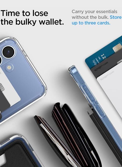 Spigen Samsung Galaxy S26 / S25 series Dual-Side Magnetic Wallet 3 Cards Holder Valentinus (MagFit Plus)