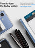 Spigen Samsung Galaxy S26 / S25 series Dual-Side Magnetic Wallet 3 Cards Holder Valentinus (MagFit Plus)