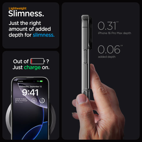 Spigen iPhone 16 Pro MAX Case Liquid Crystal MAGFIT