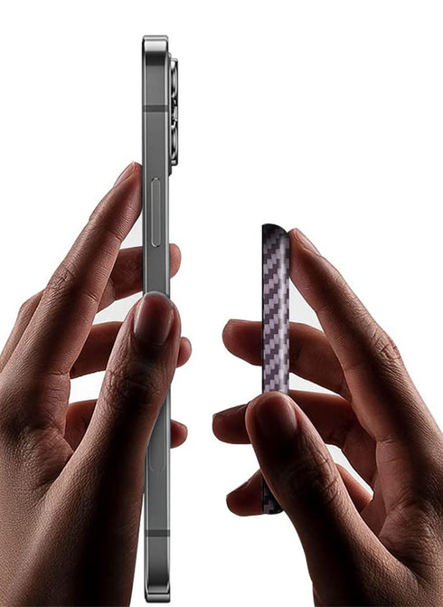 MONOCARBON MagSafe Battery Pack Case Real Carbon Fiber