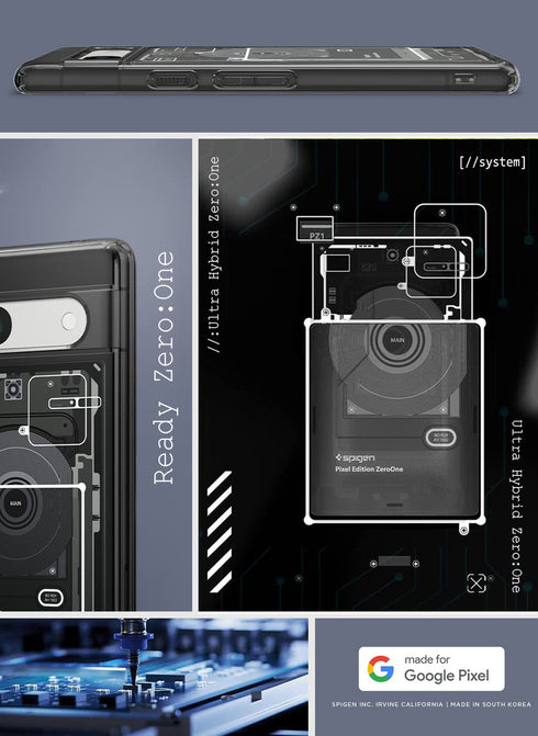 Spigen Google Pixel 7a Case Ultra Hybrid ZERO ONE