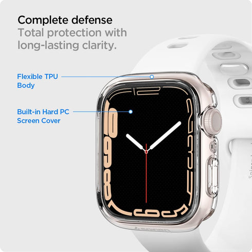 Spigen Apple Watch (41mm) Case Ultra Hybrid built-in Screen Protector