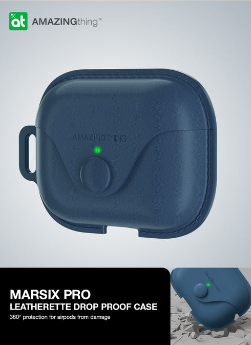 Amazing Thing AirPods Pro 2 / AirPods PRO Case Marsix Pro Leatherette with Lanyard