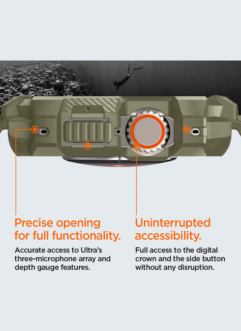 Spigen Apple Watch ULTRA (49mm) Band with Case Rugged Armor PRO