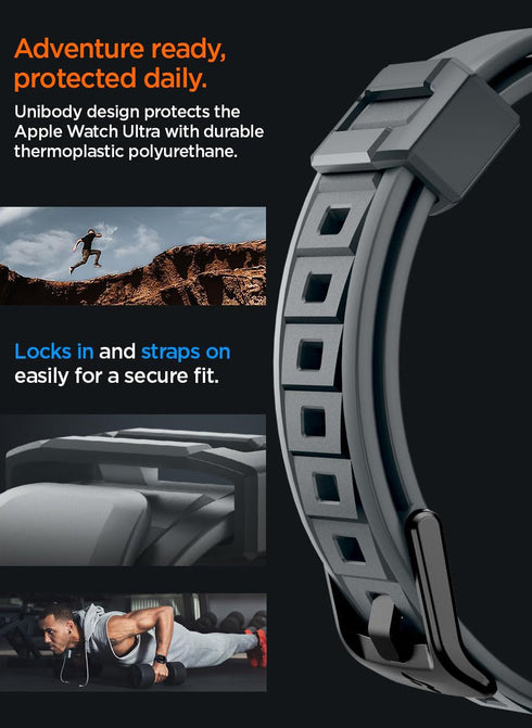 Spigen Apple Watch ULTRA (49mm) Band with Case Rugged Armor PRO
