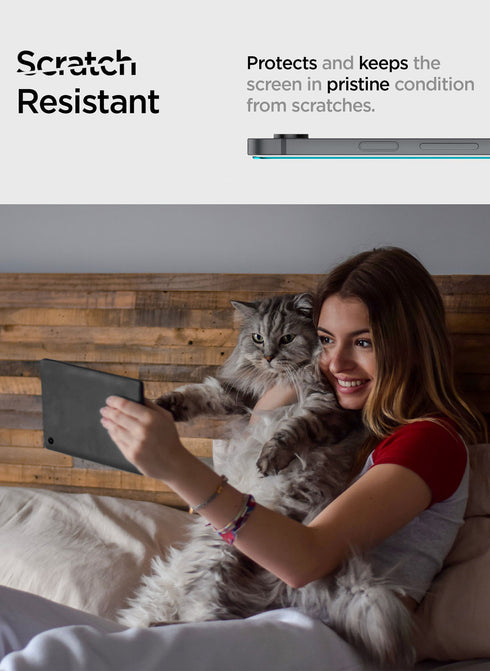 Spigen Samsung Galaxy Tab S9 FE PLUS Tempered Glass Screen Protector GLAStR Slim