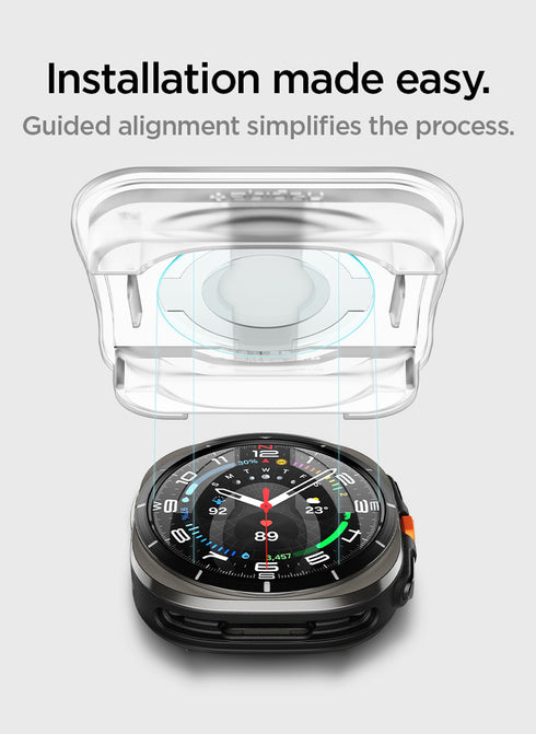 Spigen Samsung Galaxy Watch ULTRA (47mm) Tempered Glass Screen Protector GLAStR EZ Fit