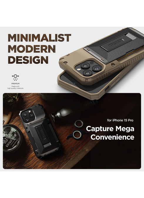 VRS Design iPhone 15 PRO Case Damda Glide Hybrid