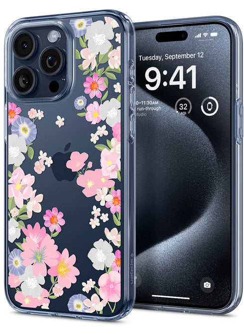 Spigen iPhone 15 PRO Case Liquid Crystal FLORAL