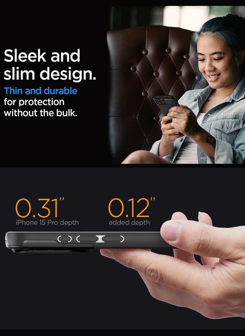 Spigen iPhone 15 PRO Case Optik Armor