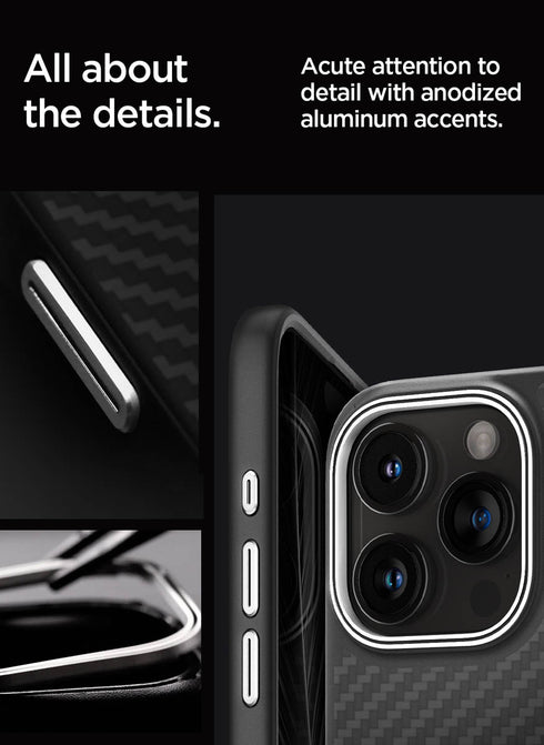 Spigen iPhone 15 PRO Case Enzo Aramid Fiber MagFit