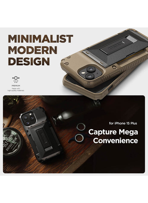 VRS Design iPhone 15 PLUS Case Damda Glide Hybrid