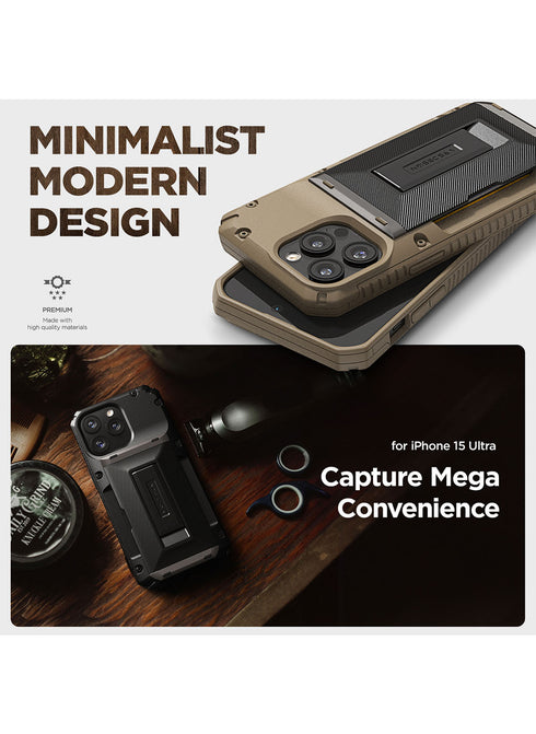 VRS Design iPhone 15 Pro MAX Case Damda Glide Hybrid