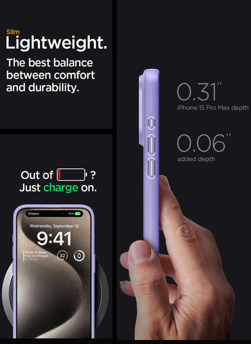 Spigen iPhone 15 Pro MAX Case Thin Fit