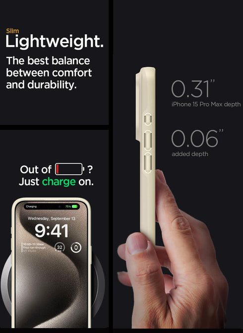 Spigen iPhone 15 Pro MAX Case Thin Fit