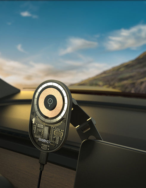 Momax Tesla Model 3 / Y (CM20GS) Q.Mag Mount3x 15W Magnetic Qi Wireless Charging