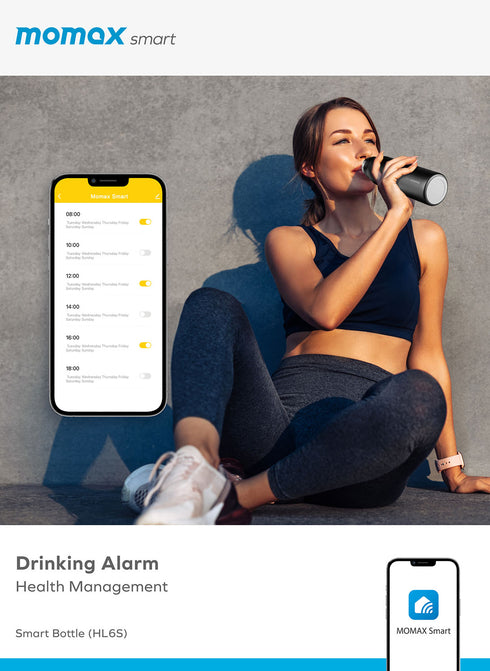 Momax Smart Bottle IoT Thermal Drinkware