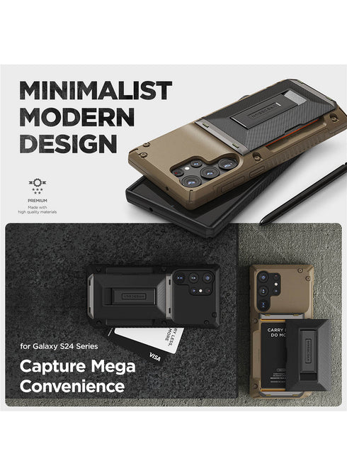 VRS Design Samsung Galaxy S24 ULTRA Case Damda Glide HYBRID