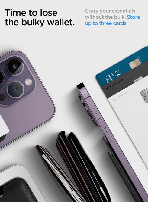 Spigen Magnetic Wallet 3 Cards Holder Valentinus (MagFit)