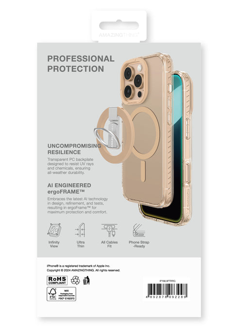 Amazing Thing iPhone 16 Pro MAX Case Titan Pro MAG Grip Ring Set (MagSafe)